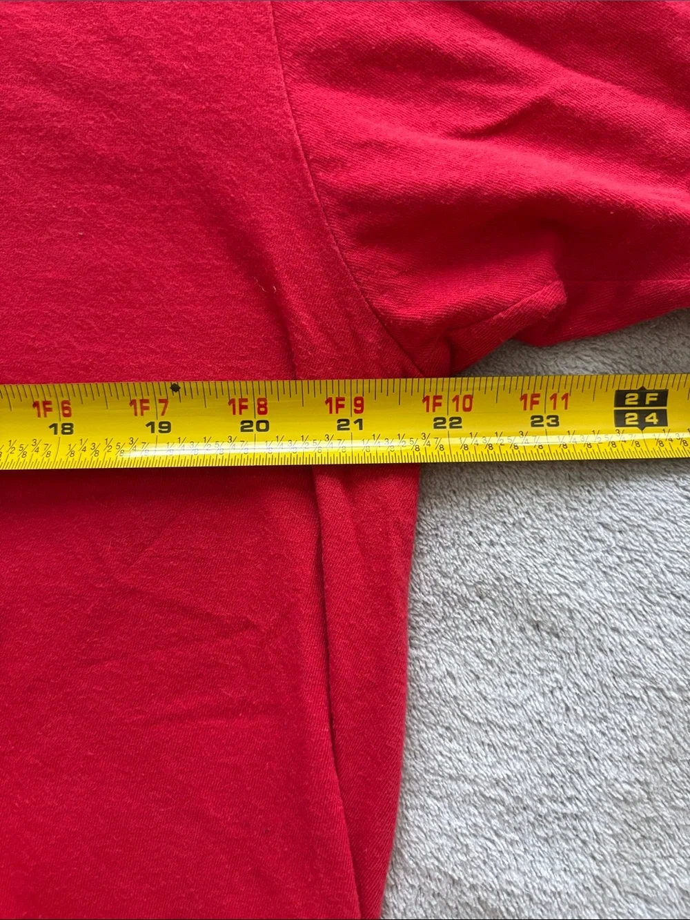 adidas Red Short Sleeve Tee with Black Logo